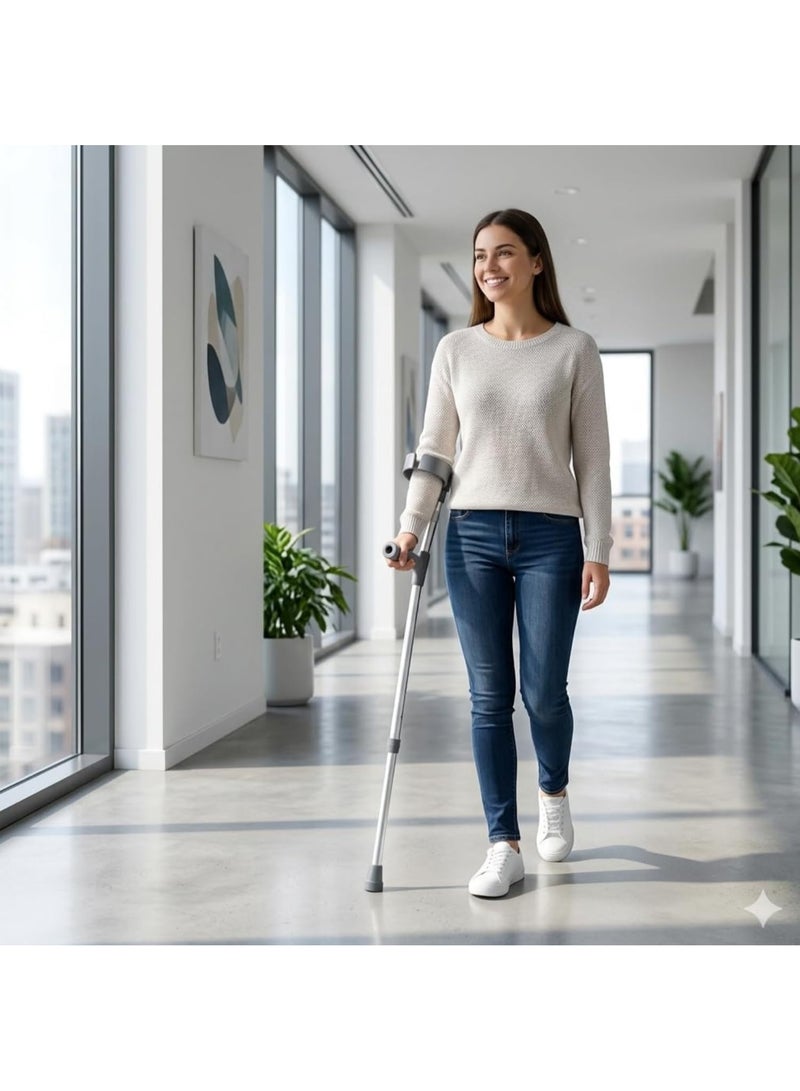 2-Piece Adjustable Forearm Crutches - Image 2