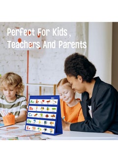 Desktop Pocket Chart, 120 Dry-Erase Double Sided Cards Includes 26 Letters With Images And 120 First Words, Self-Standing Tabletop Pocket Chart For Kids Teacher Classroom Home Use (13 X 12Inch) - pzsku/Z5FA895FC8252E1320200Z/45/_/1731926404/2381948c-f161-44d0-be20-a95fc071ea8f