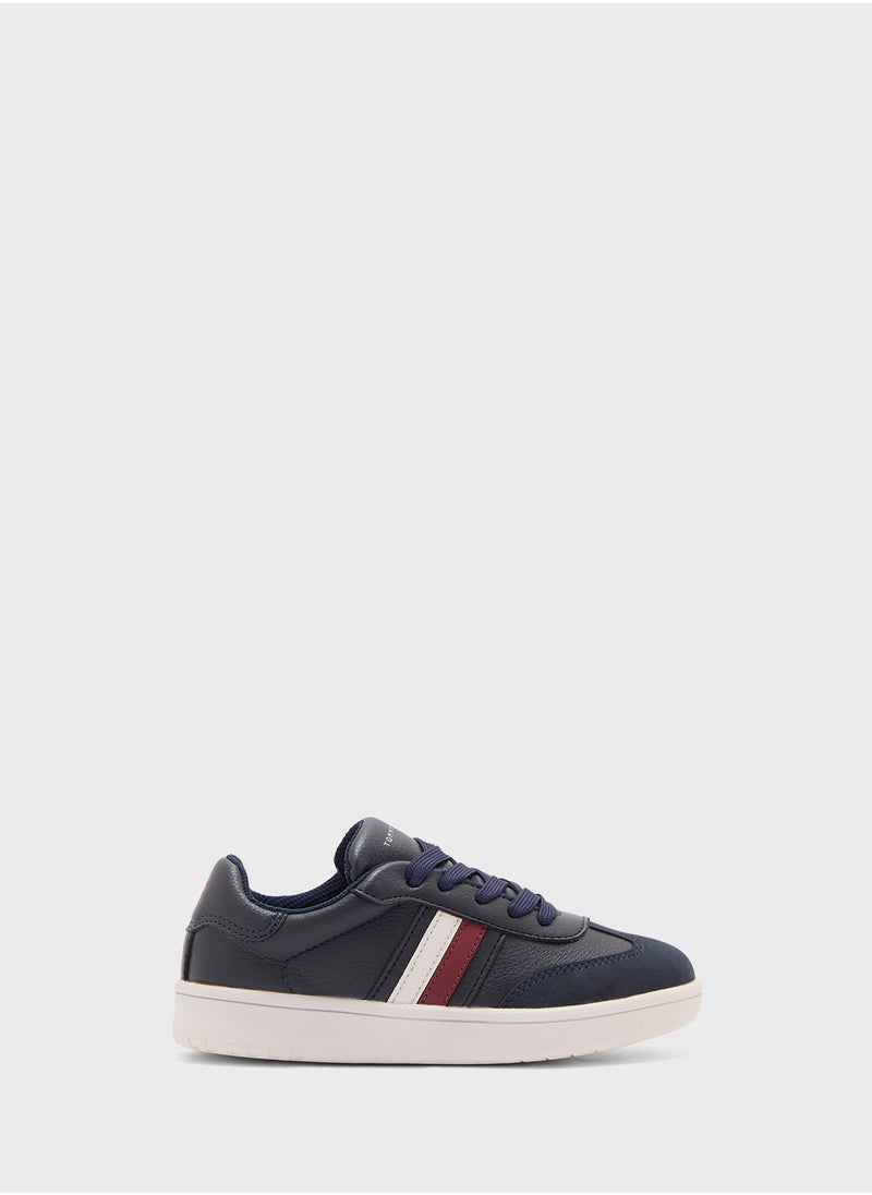 TOMMY HILFIGER - Kids Low Top Lace Up Sneakers - Image 1