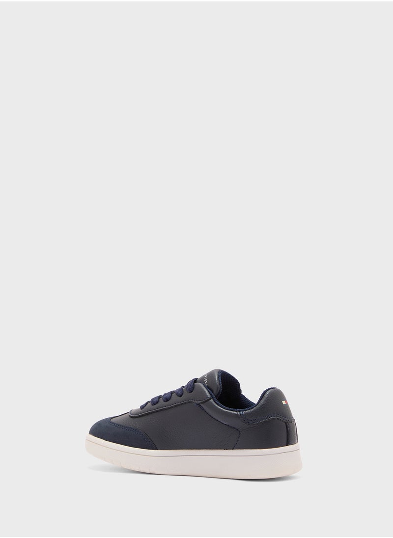 TOMMY HILFIGER - Kids Low Top Lace Up Sneakers - Image 1