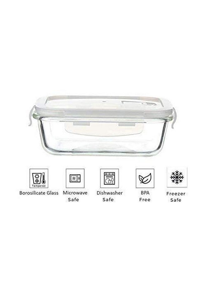 Femora Femora Borosilicate Glass Containers for Kitchen | 1 Year Warranty | Container Boxes for Storage, Storage Box for Kitchen with Air Vent Lid, Microwave Safe, Rectangular (Set of 2-1500ml Each) - Image 5