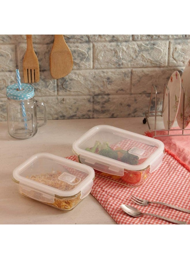Femora Femora Borosilicate Glass Containers for Kitchen | 1 Year Warranty | Container Boxes for Storage, Storage Box for Kitchen with Air Vent Lid, Microwave Safe, Rectangular (Set of 2-1500ml Each) - Image 4