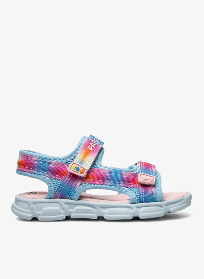بابلوسكي Sandals With Hook & Loop Closure, Ombre Design