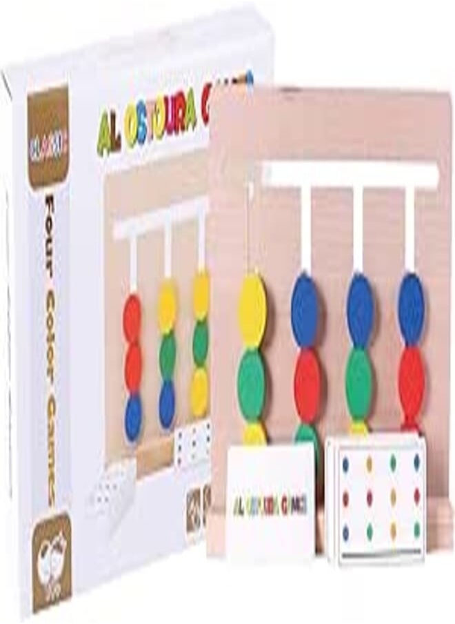 al ostoura toys Al Ostoura Toys Four Color Games Educational Wooden Toy 