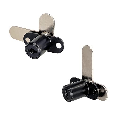 Xnrtop Cam Locks Cabinet Locks Keyed Alike， Cylinder Length Fits on 0.4'', Secure File Drawer Mailbox RV Storage Tool Box Replacement Lock Set, Zinc Alloy(5/8 Inch 6 Pcs) (Black, 19 mm) - Image 4