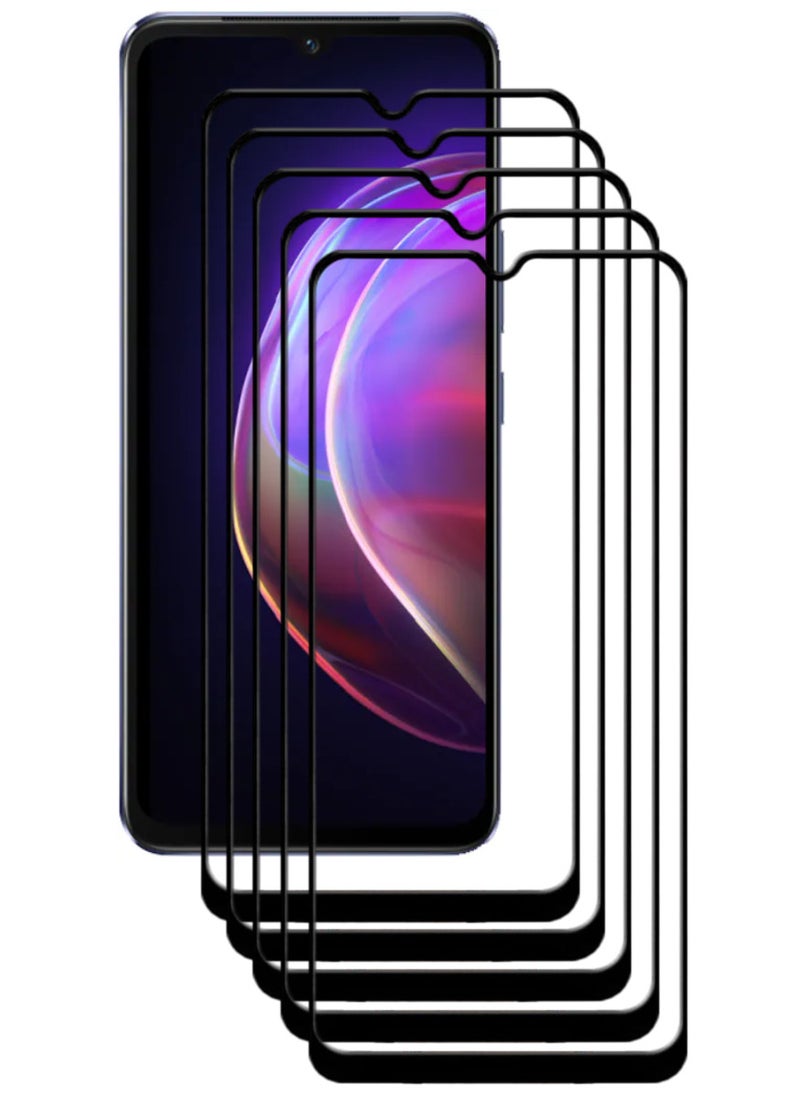 ACLIX 5 Pieces Antistatic ESD Dustproof Premium Quality High Definition Tempered Glass Screen Protector Designed For vivo V21 - Image 1