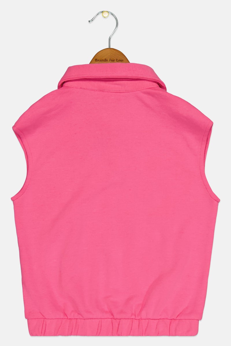 PUMA Kids Girl Sportswear Fit Sleeveless Top, Pink - Image 3