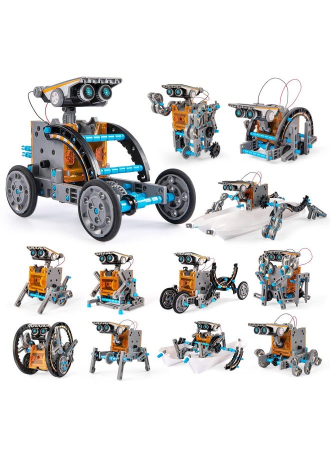 TEMI Stem Solar Robot Kit For Kids, 12-In-1 Educational Stem Science Experiment Toys, Solar Powered Building Kit Diy For 8 9 10 11 12 13 Years Old Kids Boys & Girls  - Image 1