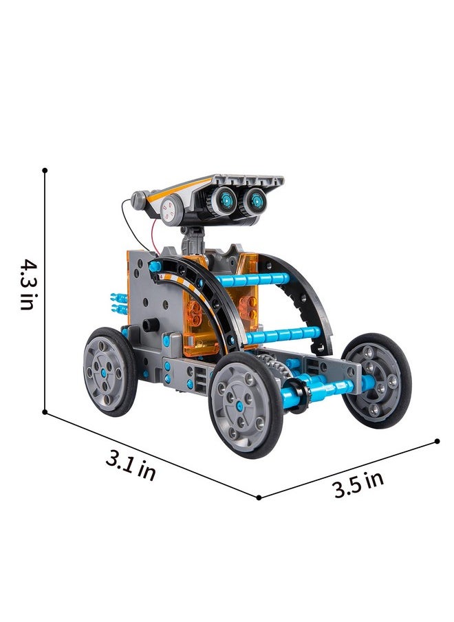 TEMI Stem Solar Robot Kit For Kids, 12-In-1 Educational Stem Science Experiment Toys, Solar Powered Building Kit Diy For 8 9 10 11 12 13 Years Old Kids Boys & Girls  - Image 2