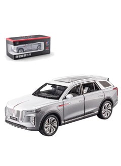 Swift 1:24 Scale Hongqi E-HS9 Toy Cars, Diecast Model Luxury Metal Car, Zinc Alloy Pull Back with Front and Back Lights, Open Door, Off-Road Real Suspensions, Panoramic Sunroof  - Image 1