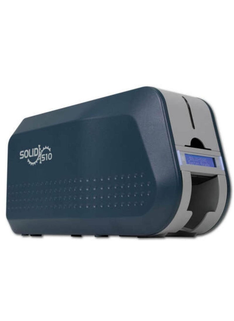 510 Single Sided ID Card Printer, Max. Front-in and Front-out: 17 seconds/ card (212 cards/ hour) (YMCKO)