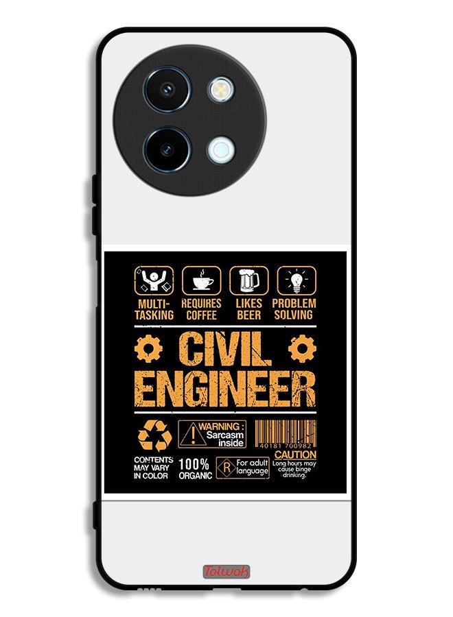 Tolwak Vivo Y38 5G Protective Case Cover Civil Engineer Sticker - Image 1