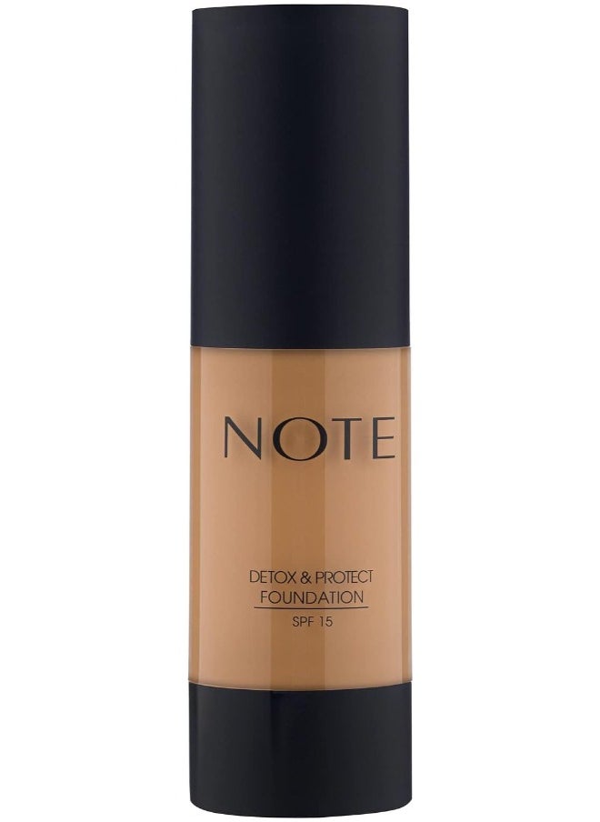 Note Note Cosmetique Detox And Protect Foundation- 102  Warm Almond  - Image 1