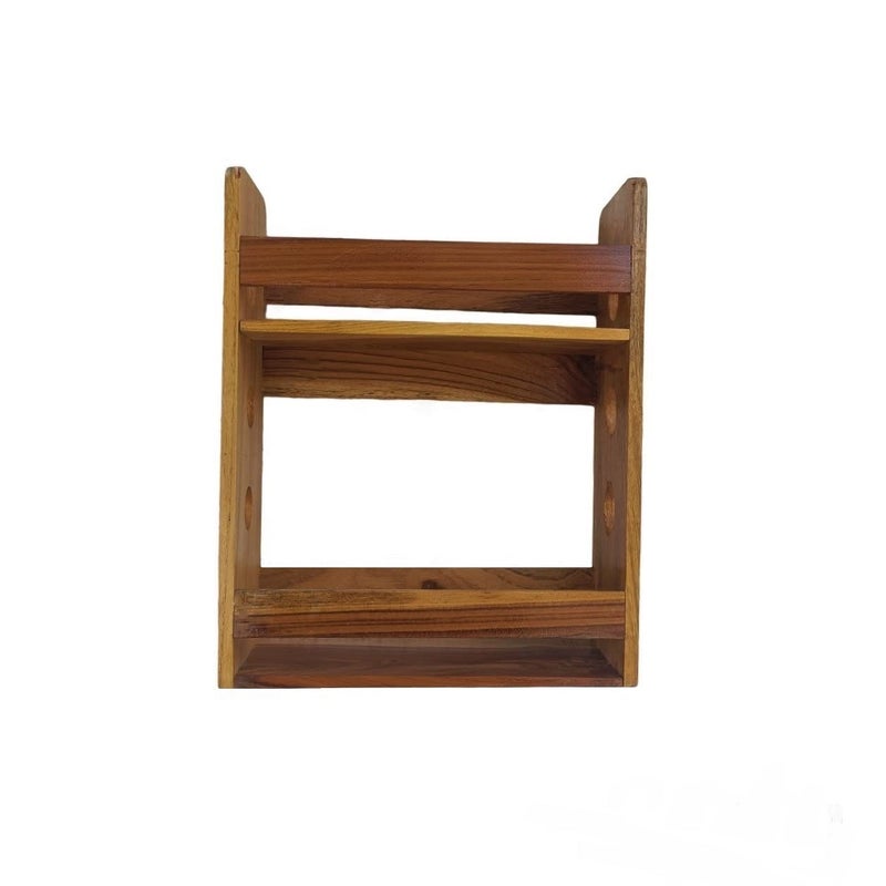Teakwood Make Bathroom Utility Rack and Shelves BT011  - Image 2