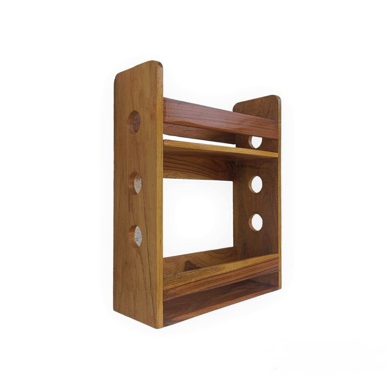 Teakwood Make Bathroom Utility Rack and Shelves BT011  - Image 4