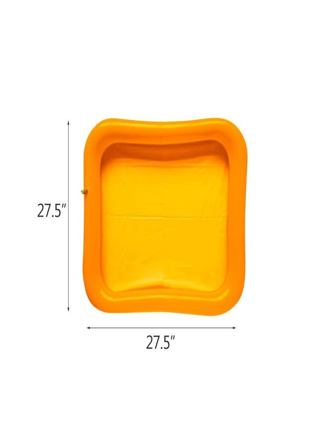 Topwon Inflatable Sand Tray for Kids/Sand Box/Sand Molds/Inflatable Sand/Portable Sand Tray(Random Color) (Random Color, 27.5x27.5) - Image 3