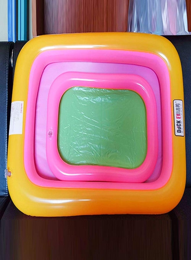 Topwon Inflatable Sand Tray for Kids/Sand Box/Sand Molds/Inflatable Sand/Portable Sand Tray(Random Color) (Random Color, 27.5x27.5) - Image 4