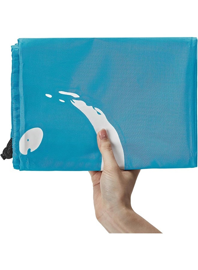 2 عبوة XL Wash Me حقيبة غسيل للسفر ، منظم ملابس متسخة قابل للغسل في الغسالة كبير بما يكفي لاستيعاب 4 حمولات من الغسيل سهل التركيب لسلة الغسيل أو السلة - Image 3