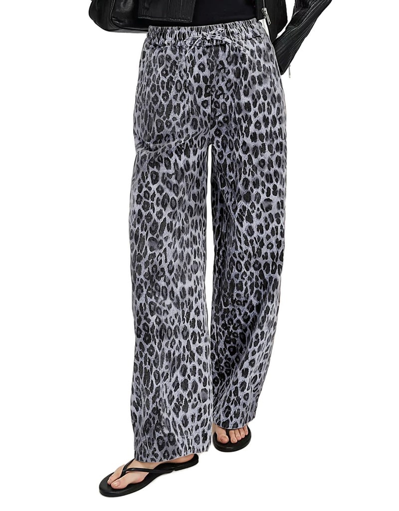 Kedera Baggy Jeans for Women Y2K Mid Rise Casual Wide Leg Trousers Loose Leopard Pants Baggy with Pockets - Image 1
