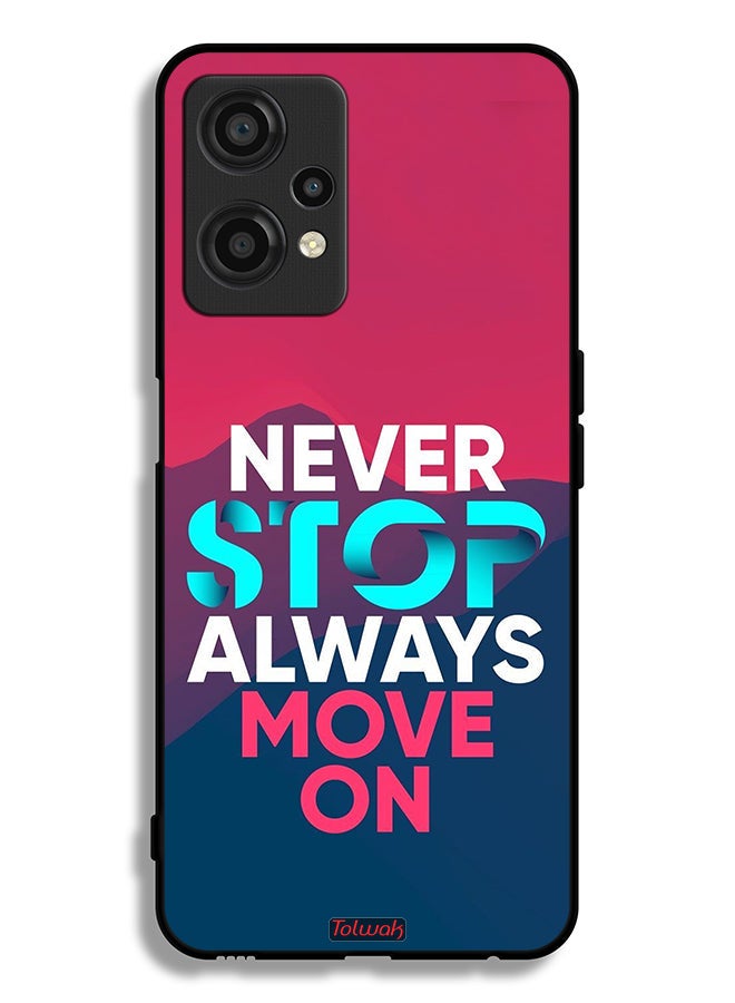 Tolwak OnePlus Nord CE 2 Lite 5G Protective Case Cover Never Stop Always Move On - Image 2