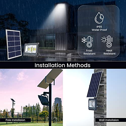 Homehop 60W Best Solar Light Outdoor LED Flood Decorative Wireless Automatic Lamp for Home Garden Wall Entrance Balcony(Aluminium Alloy PC, 16M RGB Colors) - Image 3