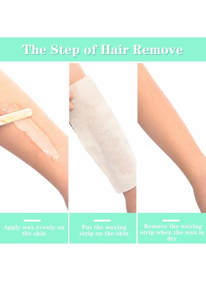 Maitys 200 Pieces Body and Facial Muslin Strips for Hair Removal Natural Muslin Epilating Strips 2.8 x 7.9 Inches Large Bulk for Women and Men(100 Pieces) - Image 5