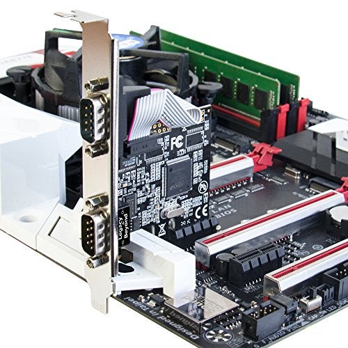 SIIG Legacy and Beyond Series 2 Port (Dual) Serial / RS-232 PCIe Card with 16C550 UART - Image 3