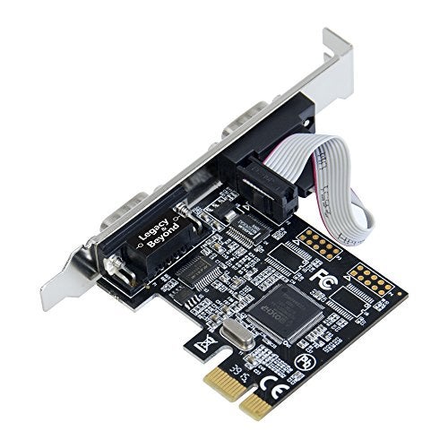 SIIG Legacy and Beyond Series 2 Port (Dual) Serial / RS-232 PCIe Card with 16C550 UART - Image 2