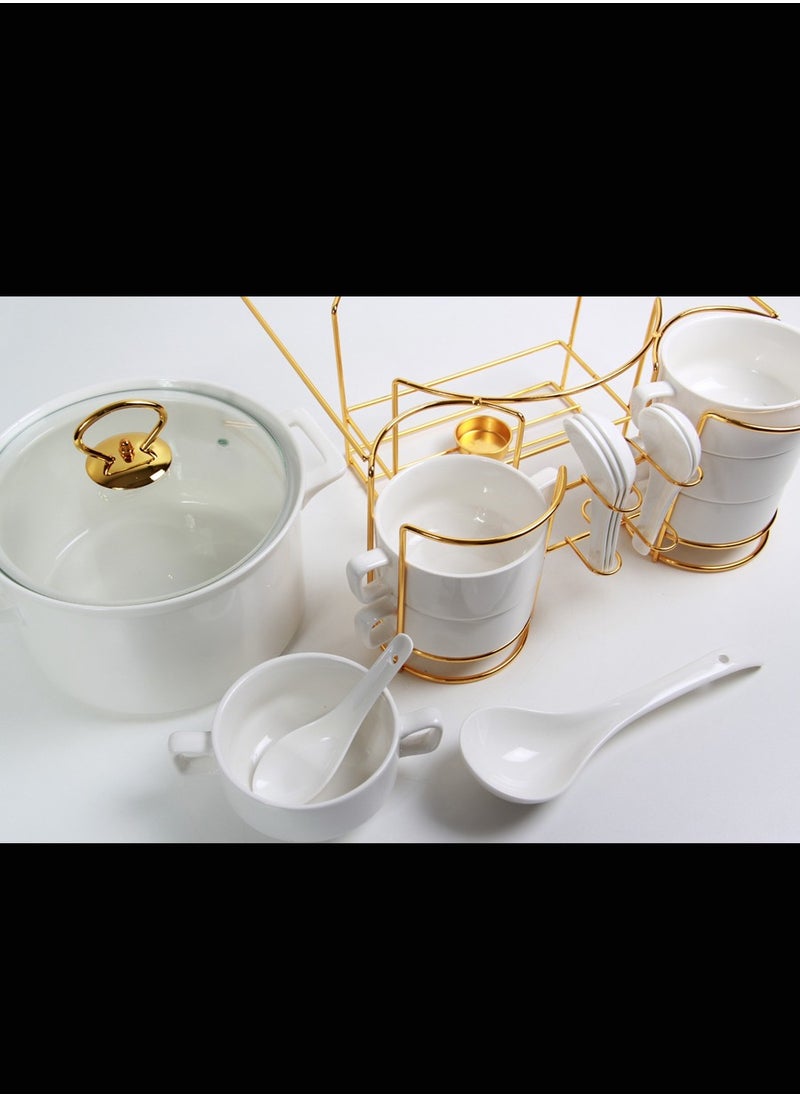 Generic Soup bowl set with bowls and serving bowls  - Image 4
