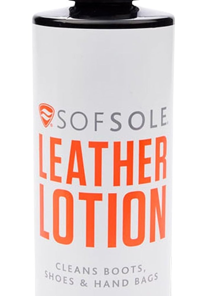Sof Sole Leather Lotion for Boots, Shoes and Handbags - 8 oz Conditioning Treatment
