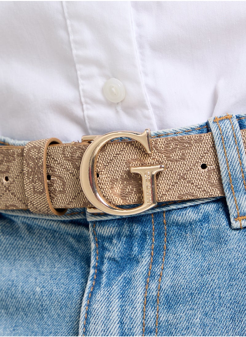 GUESS - Logo Detailed None Allocated Hole  Belt - Image 1