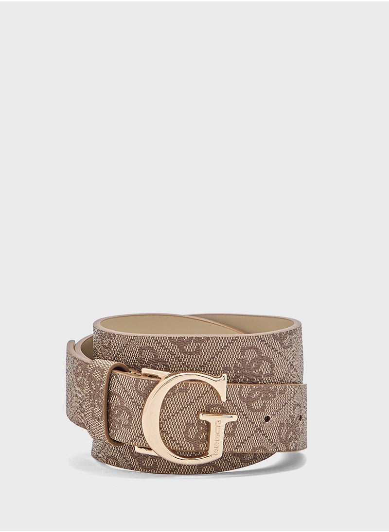GUESS - Logo Detailed None Allocated Hole  Belt - Image 1