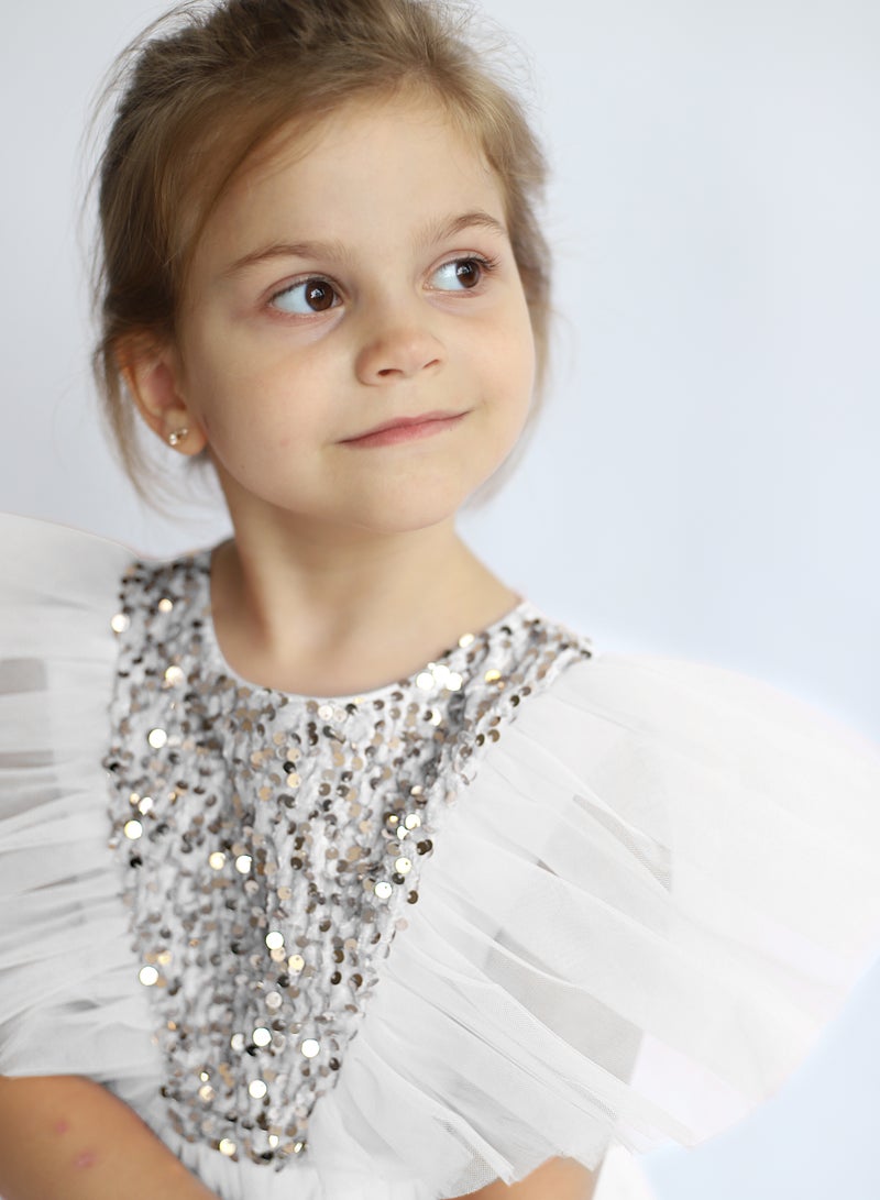 D'Daniela Sequined Tulle Party Dress - Image 5