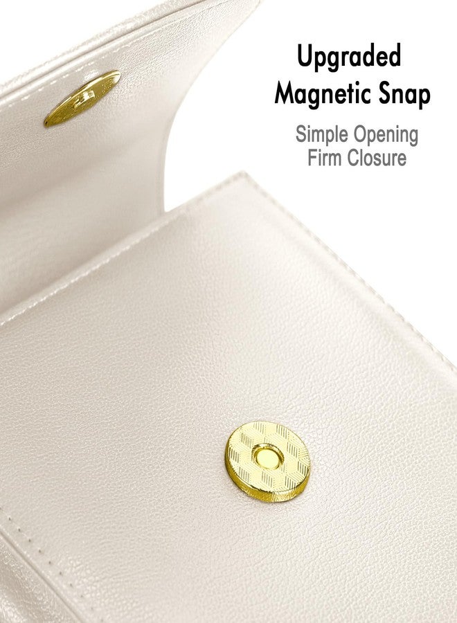 nuoku Crossbody Phone Bag for Women, Mini Crossbody Purse, Small Phone Wallet Crossbody with Removable Card Holder, 2 Beige, 7.5 inches (L) x 4.7 inches (W) x 1.5 inches (H) - Image 5