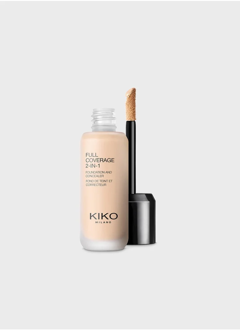 KIKO MILANO Full Coverage 2-In-1 Fdt & Conc 01-Wr 01