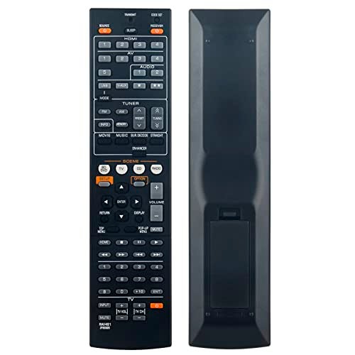 Allimity RAV491 ZF30320 Replacement Remote Control fit for Yamaha AV Receiver HTR-3066 HTR-3066BL HTR-4064 HTR-4064BL HTR-4066 HTR-6063 RX-V373BL RX-V375 RX-V375BL RX-V471 RX-V471BL RX-V475 RX-V667 - Image 1