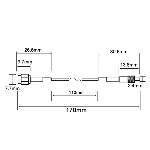 Boobrie SMA to TS9 Coaxial Cable RF Coax Adapter Cable SMA Male to TS9 Female Straight Connector Jumper Cable RG316 Extension Low Loss 5.9 Inch Pack of 2 - Image 3