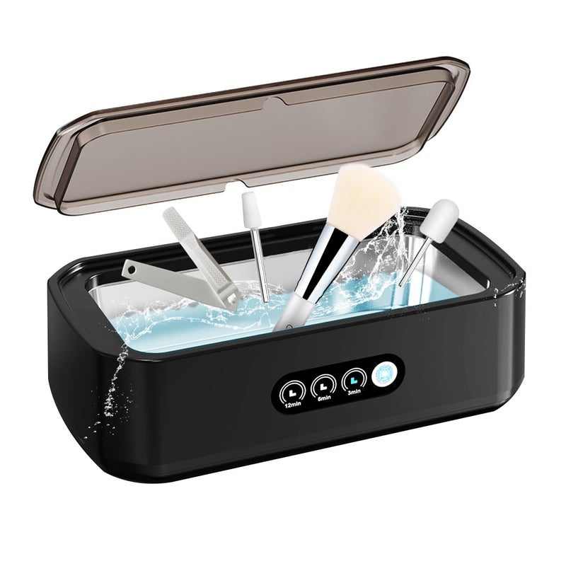 Pinkiou Nail Tool Cleaning Machine, 3 Timer Modes Nail Tool Sterilizer for Nail Drill Bits, Nail Art Brush, Nail Clipper, Makeup Brush, Jewelry Cleaning, Salon for Home Use, 22oz(650ML) - Image 1