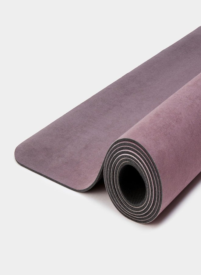WeGym Yoga Mat, 4mm Cushioned Exercise Mat for Yoga, Pilates, Home Workouts - Anti Slip Polyester Suede Mat with Carrying Strap, Blush Ombre - Image 4