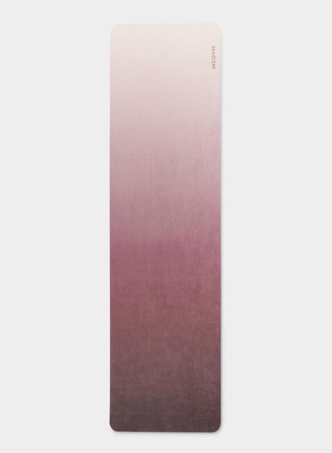 WeGym Yoga Mat, 4mm Cushioned Exercise Mat for Yoga, Pilates, Home Workouts - Anti Slip Polyester Suede Mat with Carrying Strap, Blush Ombre - Image 2