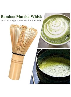 MIXDE Japanese Tea Ceremony Matcha Whisk Set - 7Pcs Ceramic Kit, Tea Scoop, Whisk Holder - Premium Blue Pack  - Image 3