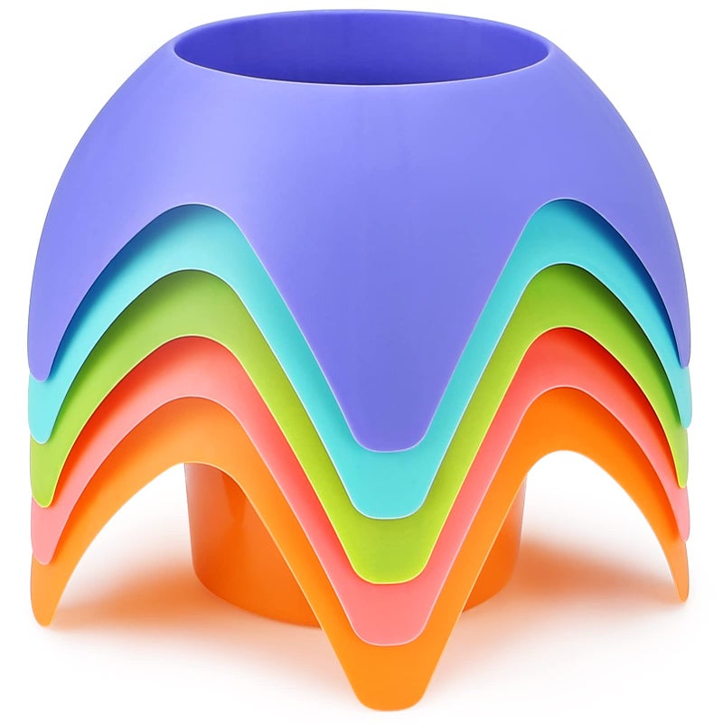 Beach Vacation Essentials  Sand Coasters Drink Cup Holders 5Pack Multicolor MustHaves for Women Adults Family and Friends