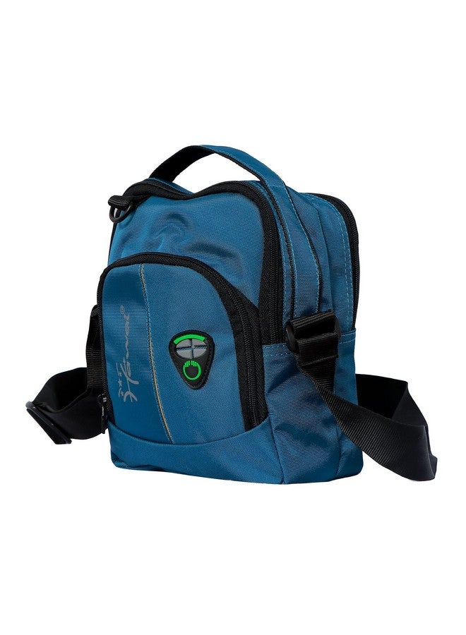 Hawai PVC Coated Water Resistant Polyester Mens Casual Sling Messenger Side Bag for Office College Outdoor Travel Daytrip-PUBWC01307 - Image 2