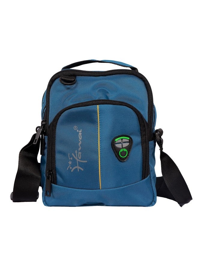 Hawai PVC Coated Water Resistant Polyester Mens Casual Sling Messenger Side Bag for Office College Outdoor Travel Daytrip-PUBWC01307 - Image 1