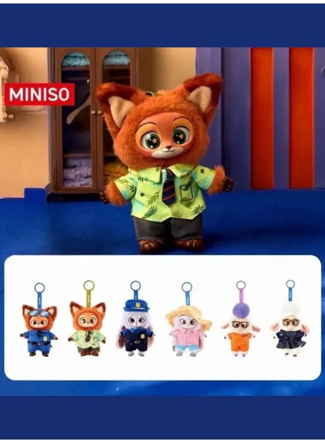 minisopuru Miniso Zootopia Series Blind Box Disney Vinyl Plush Pendant and Keychain Mystery Blindbox. - Image 2