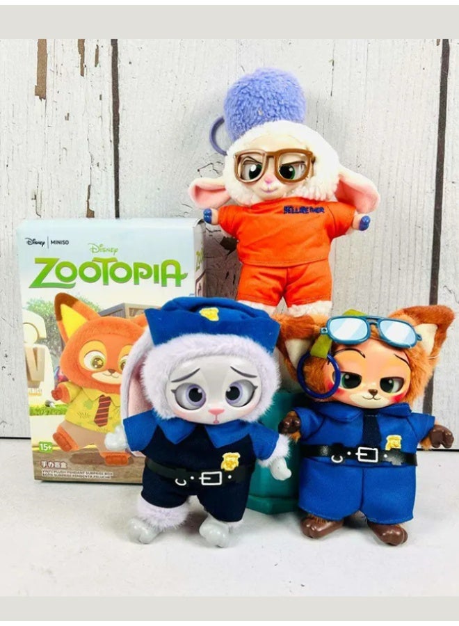 minisopuru Miniso Zootopia Series Blind Box Disney Vinyl Plush Pendant and Keychain Mystery Blindbox. - Image 3