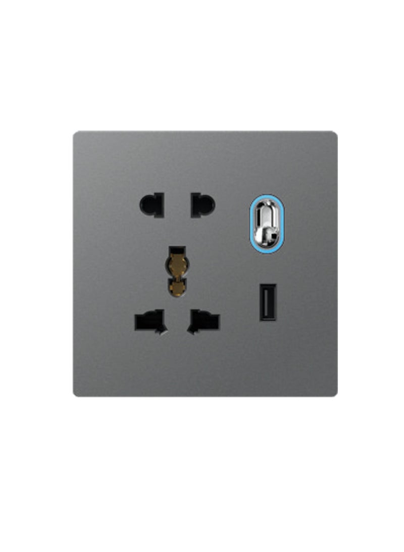 Foreign trade ballet switch socket (one switch with multi-function five holes + USB) 