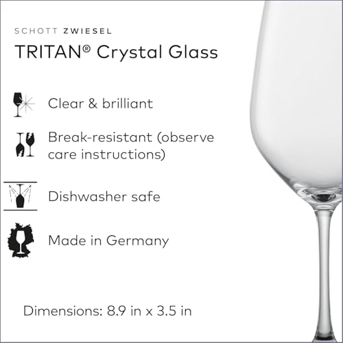 SCHOTT ZWIESEL كأس SCHOTT ZWIESEL Forté متعدد الاستخدامات سعة 15 أونصة (طقم من 6)، أكواب للشرب للماء والمشروبات والمشروبات المختلطة، أكواب كريستال تريتان آمنة في غسالة الصحون، مصنوعة في ألمانيا - Image 3