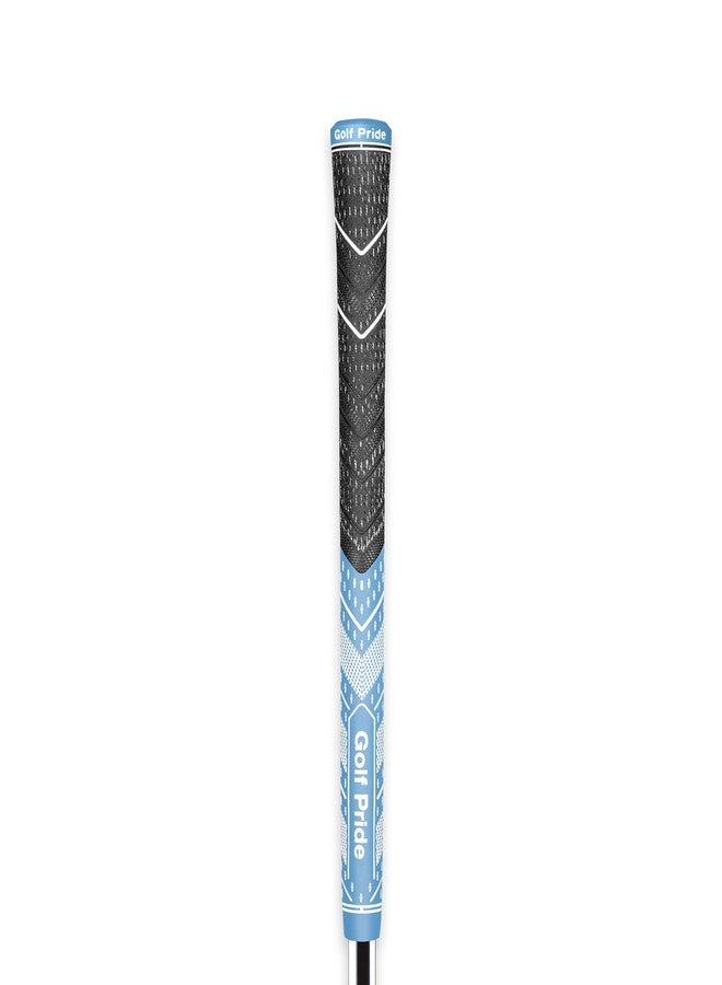 Golf Pride MCC Multi Compound Plus 4 Teams Midsize Golf Grip (Light Blue/White) - Image 1