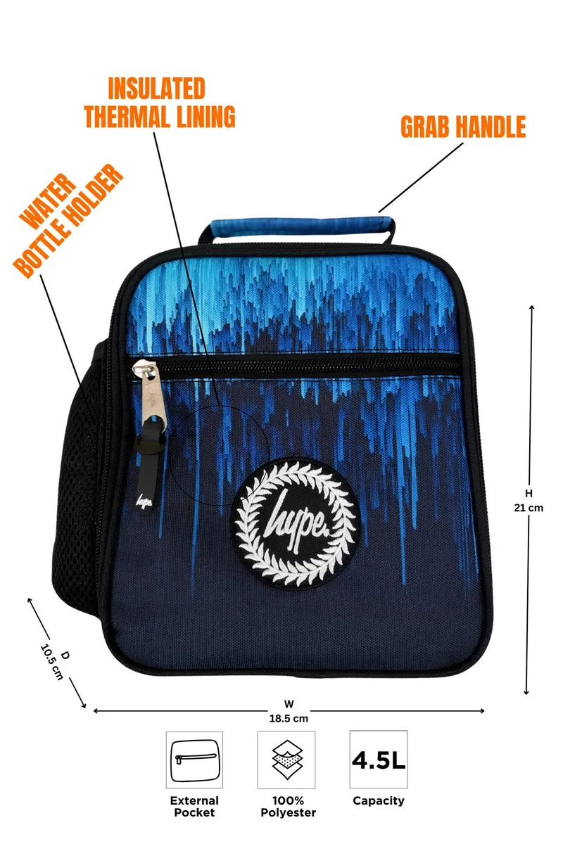 Just Hype HYPE Lunch Bag Kids Blue Icicles